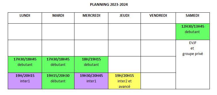 Planning 2023 2024